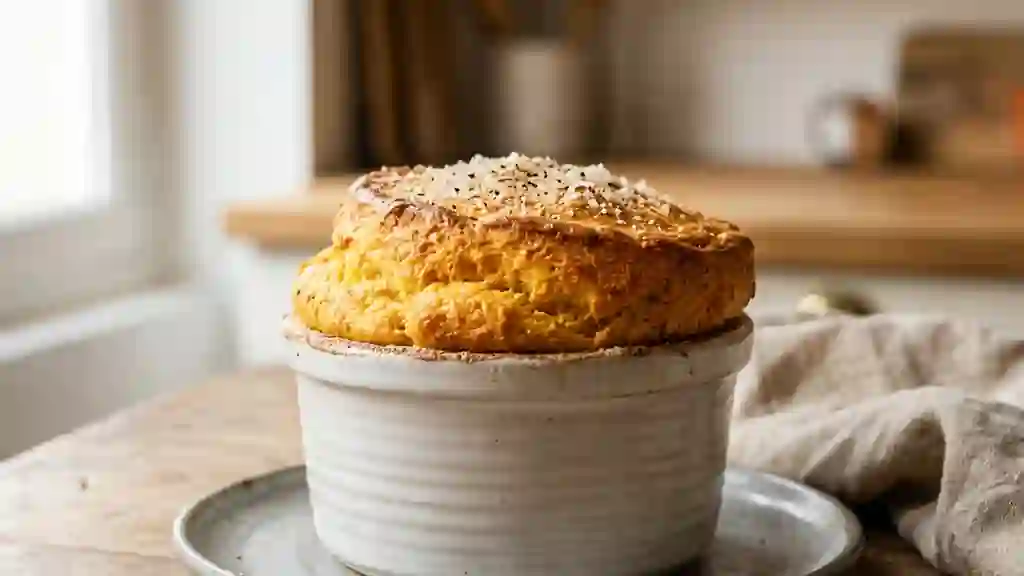 Soufflé de carottes aérien à la muscade - Photo de présentation