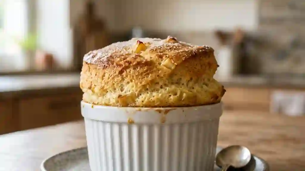 Soufflé Nuage aux Pommes Vanillées - Photo de présentation