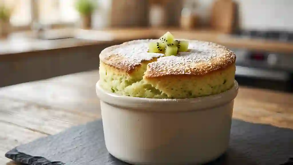 Soufflé nuage au kiwi acidulé - Photo de présentation