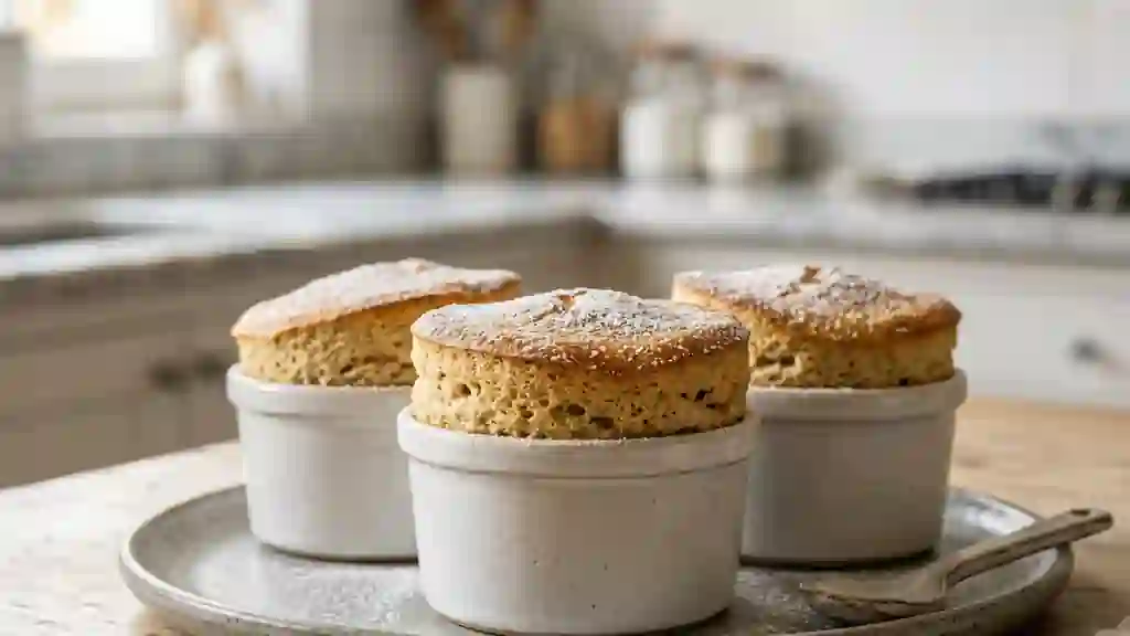 Soufflés aux marrons aériens et vanillés - Photo de présentation