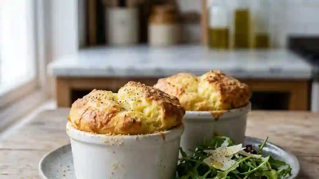 Soufflés aériens à la purée muscadée - Photo de présentation
