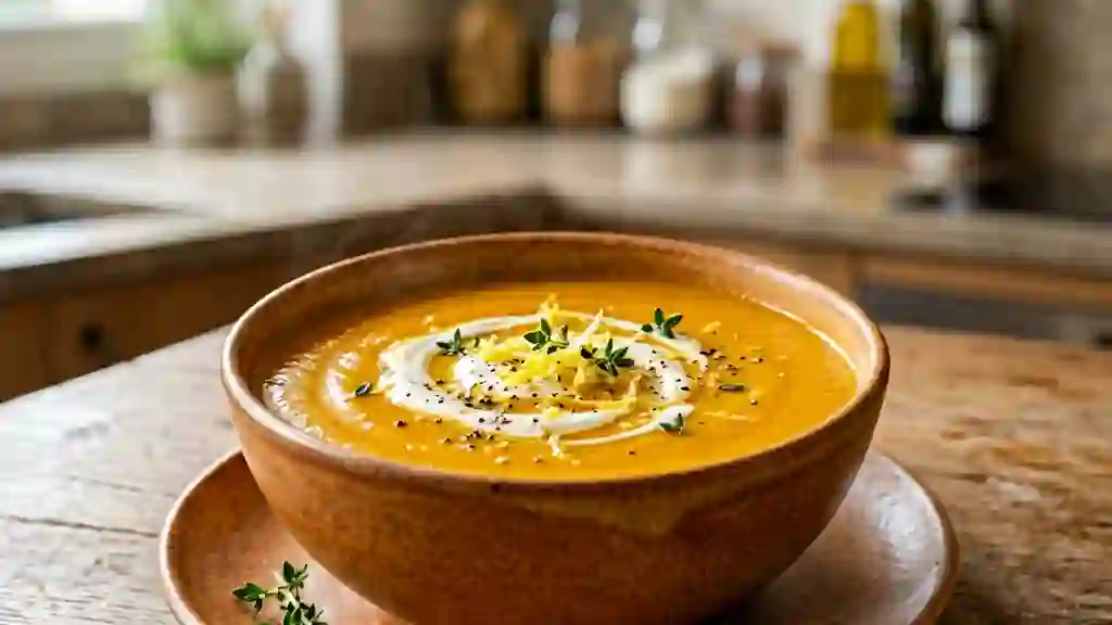 Velouté de potiron acidulé et soyeux - Photo de présentation