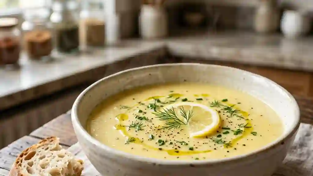 Velouté Citronné à la Grecque - Photo de présentation