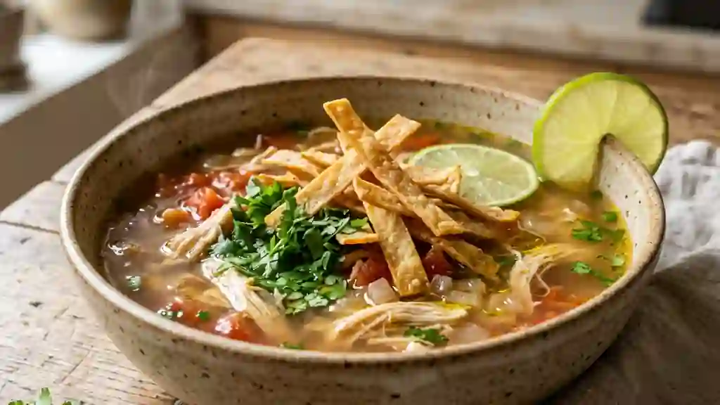Sopa de Lima au Poulet et Citron Vert - Photo de présentation