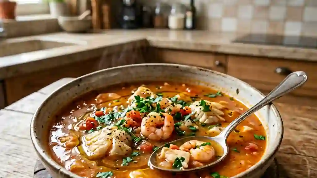 Soupe de poisson Lulu onctueuse et marine - Photo de présentation