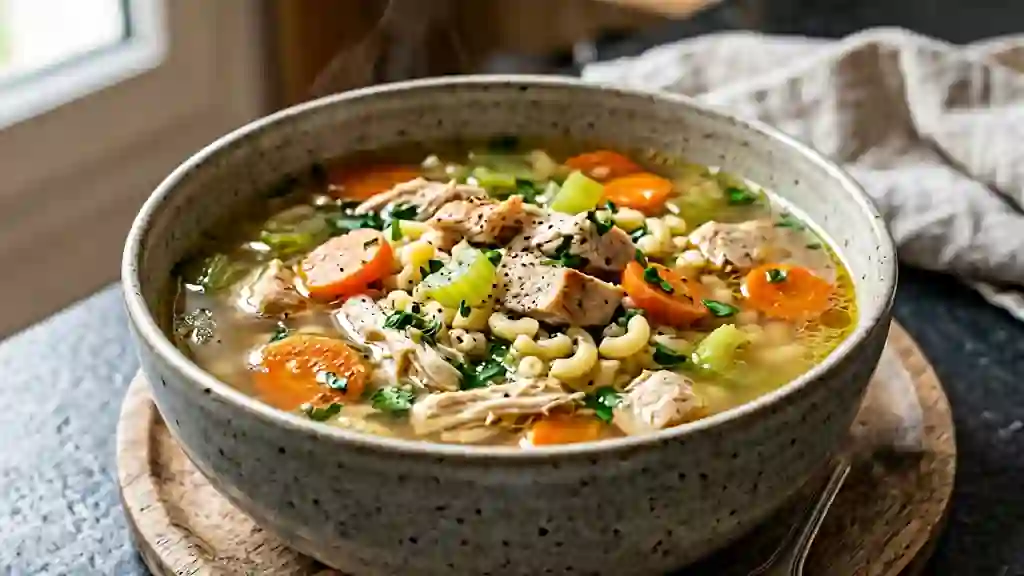 Soupe Poulet & Coquillettes New York Style - Photo de présentation