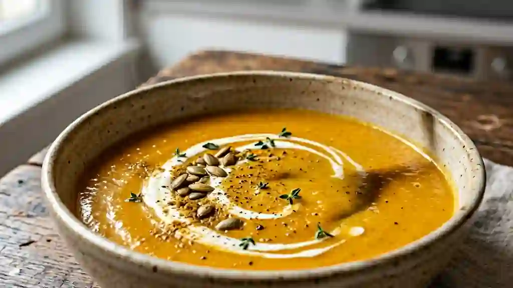 Velouté de Citrouille Crémeux au Curry - Photo de présentation
