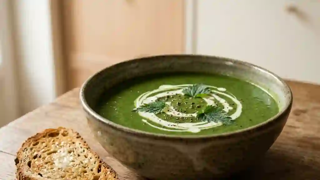 Velouté d'orties sauvage et onctueux - Photo de présentation