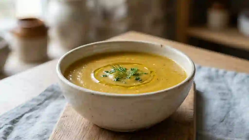 Velouté fondant carotte et courgette bébé - Photo de présentation