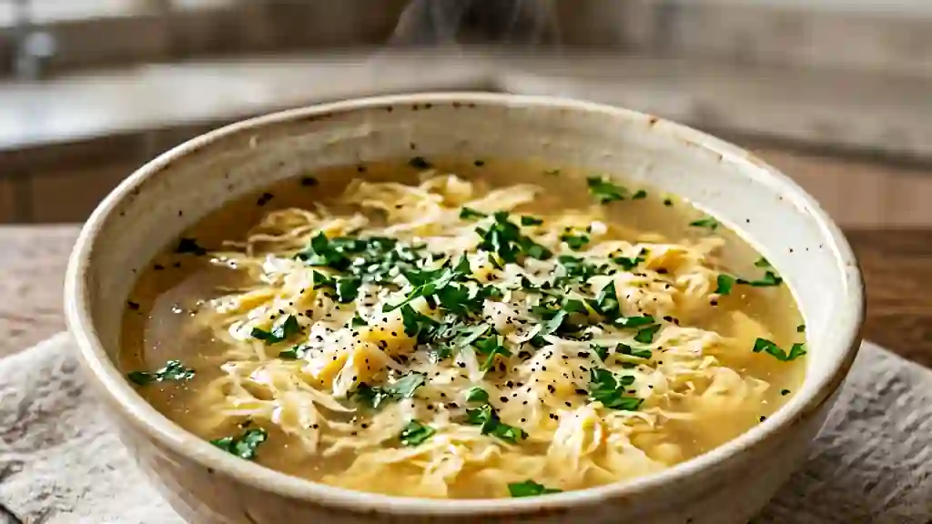 Stracciatella soyeuse au parmesan - Photo de présentation
