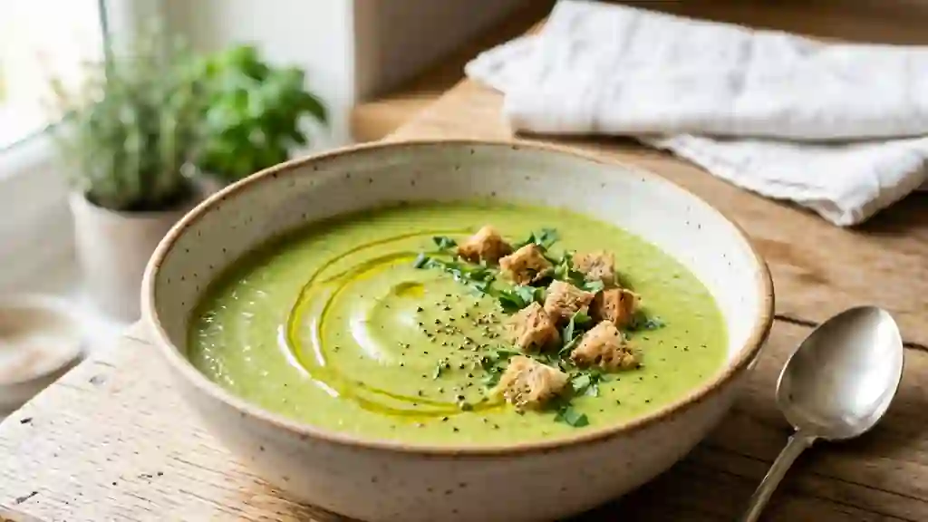 Velouté de courgettes fondant et soyeux - Photo de présentation