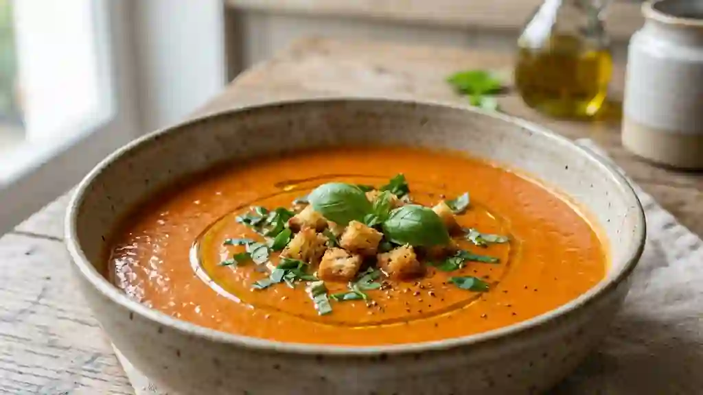 Velouté fondant tomate et carotte - Photo de présentation
