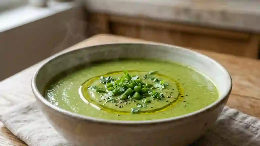 Velouté Marinette : haricots verts et douceur - Photo de présentation