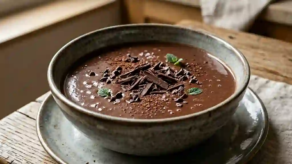 Soupe onctueuse coco et truffe chocolat - Photo de présentation