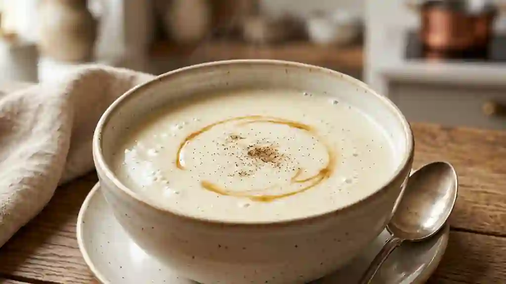 Velouté de lait vanillé et onctueux - Photo de présentation