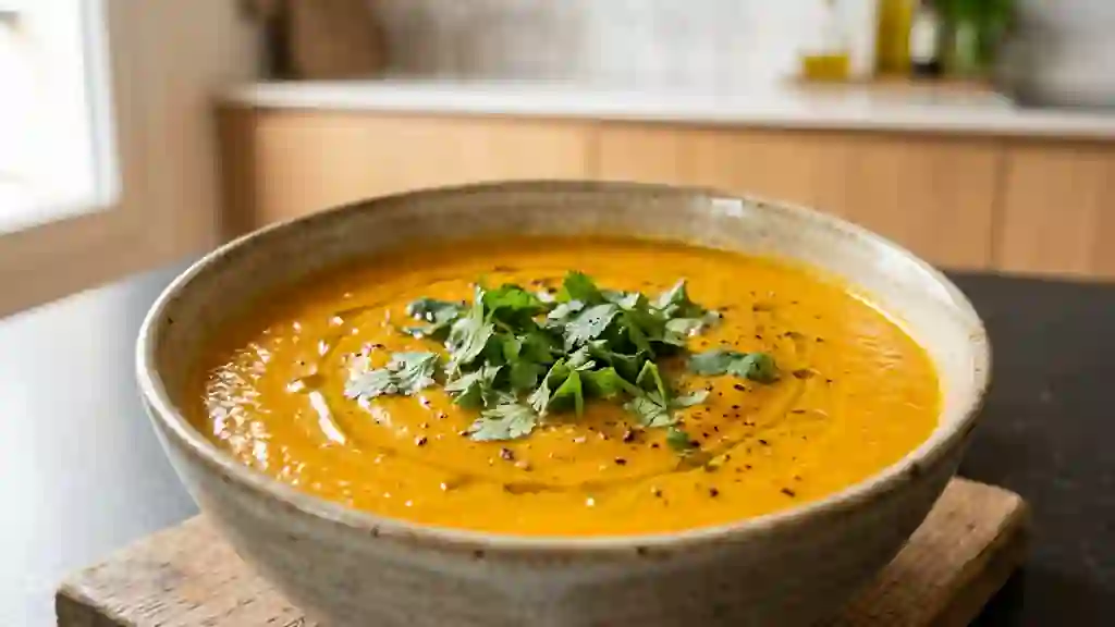 Velouté onctueux carotte et coriandre - Photo de présentation