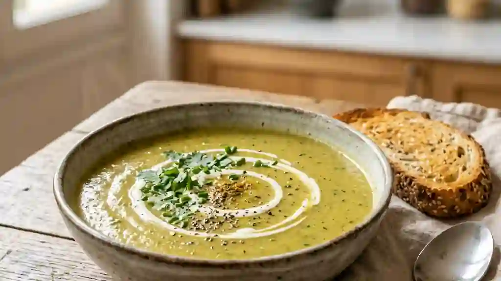 Velouté de courgettes onctueux au curry - Photo de présentation