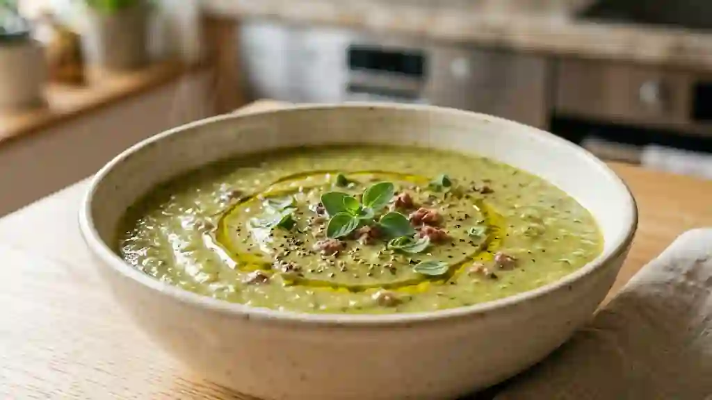 Velouté de courgettes à la macreuse fondante - Photo de présentation