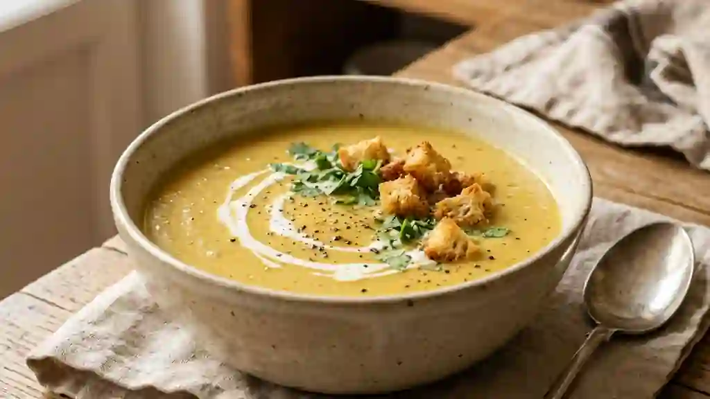 Velouté d'endives onctueux au curry - Photo de présentation