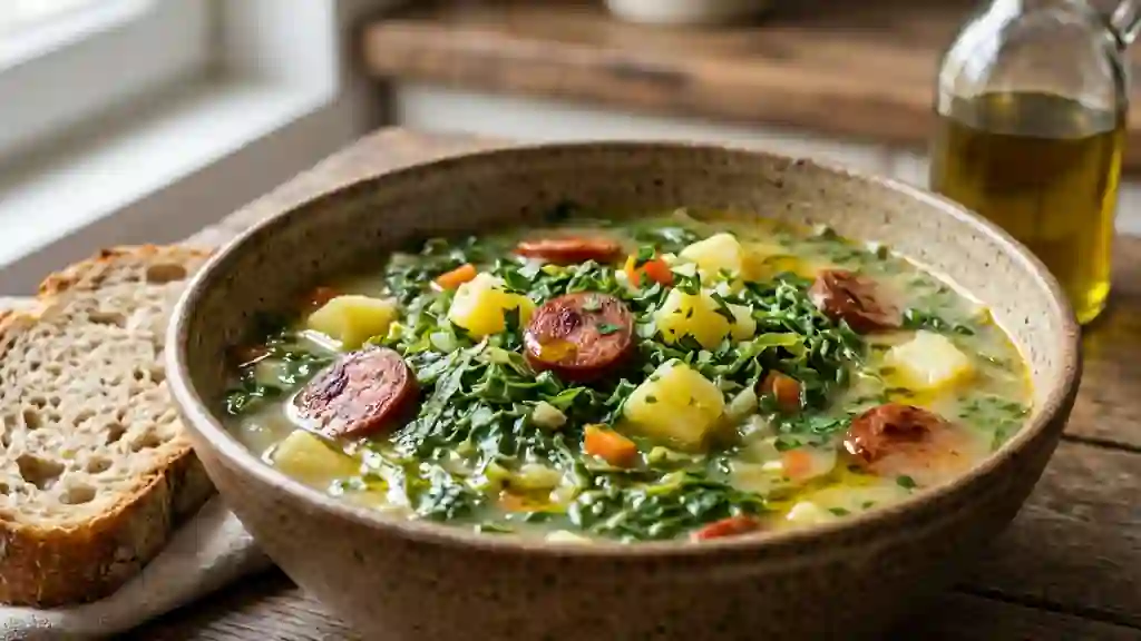 Caldo Verde : Soupe au Chou et Chorizo - Photo de présentation