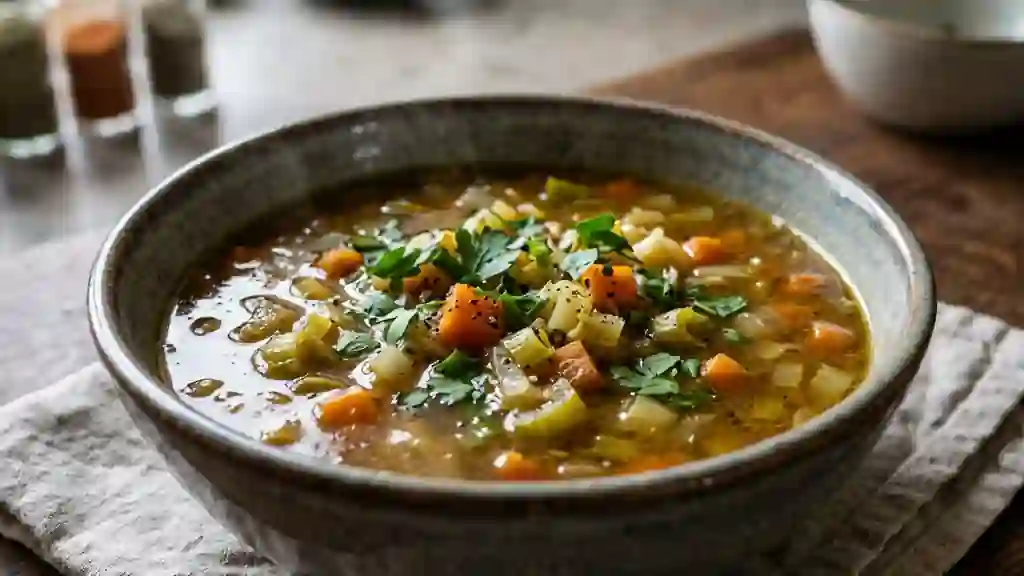 Velouté onctueux à la moelle de bœuf fondante - Photo de présentation