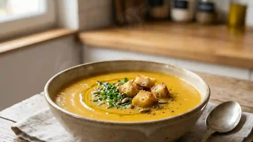 Velouté Betty : carotte et poireau onctueux - Photo de présentation