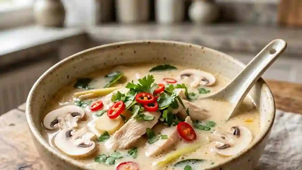 Tom Kha Kai : Bouillon Crémeux Coco et Galanga - Photo de présentation
