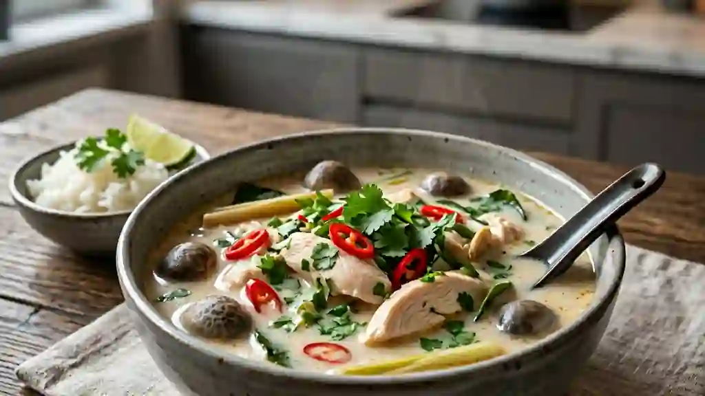 Tom Kha Kai Onctueux au Lait de Coco - Photo de présentation