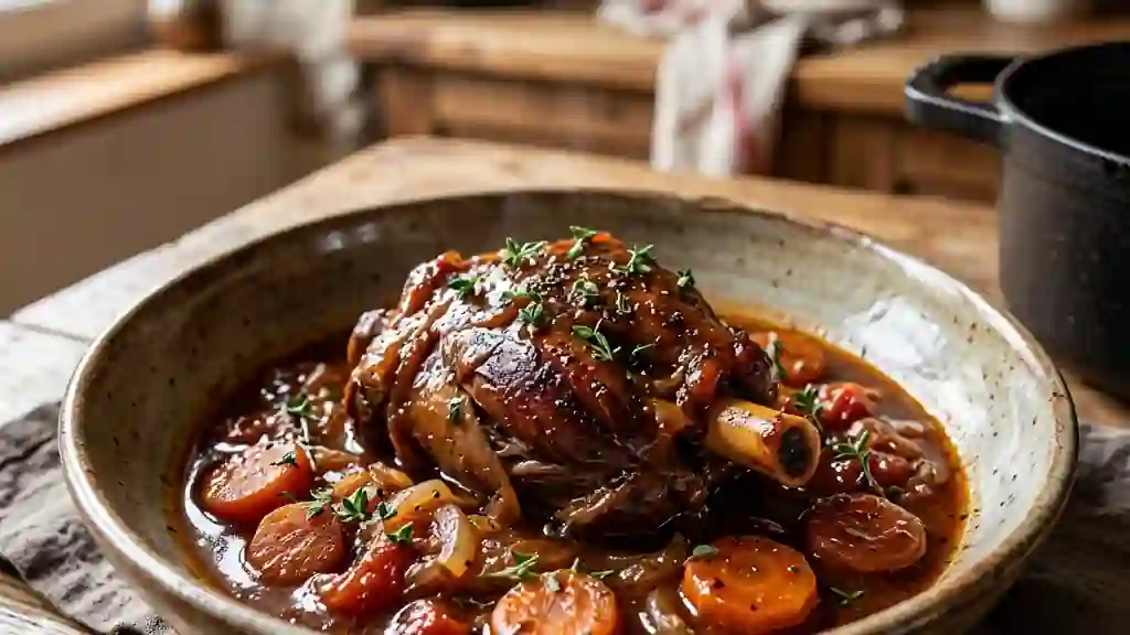 Souris d'agneau fondante au miel - Photo de présentation