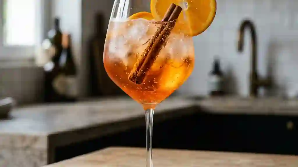 Spritz pétillant à la cannelle infusée - Photo de présentation