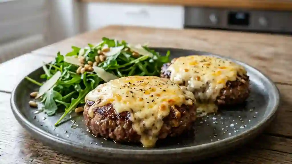 Steaks au trio de fromages fondants - Photo de présentation