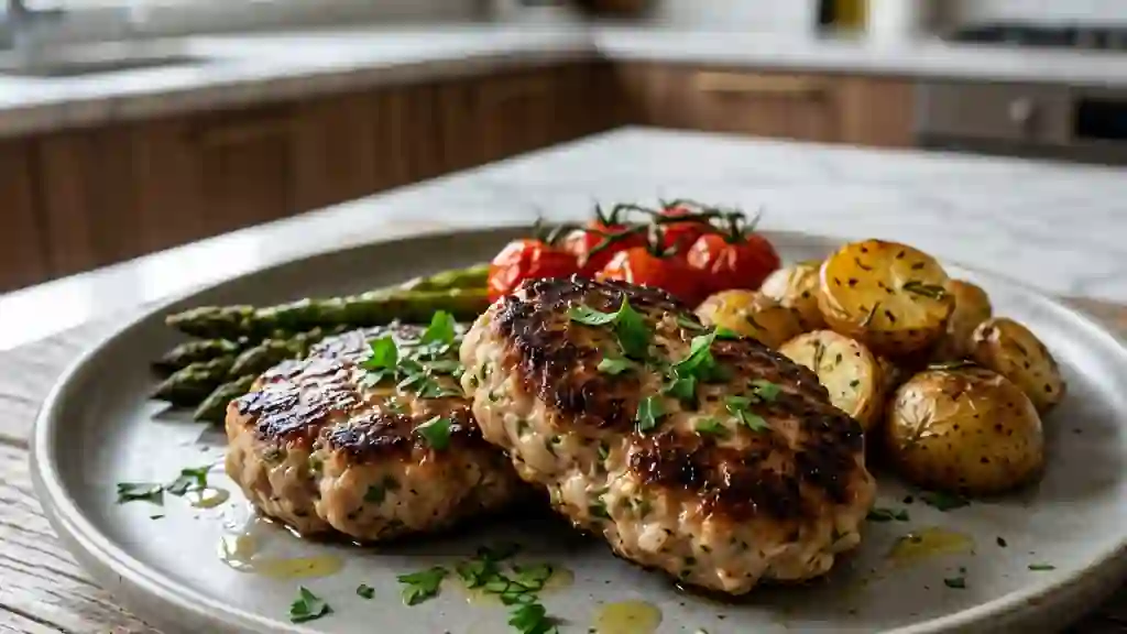 Steaks de dinde fondants à l'ail et persil - Photo de présentation