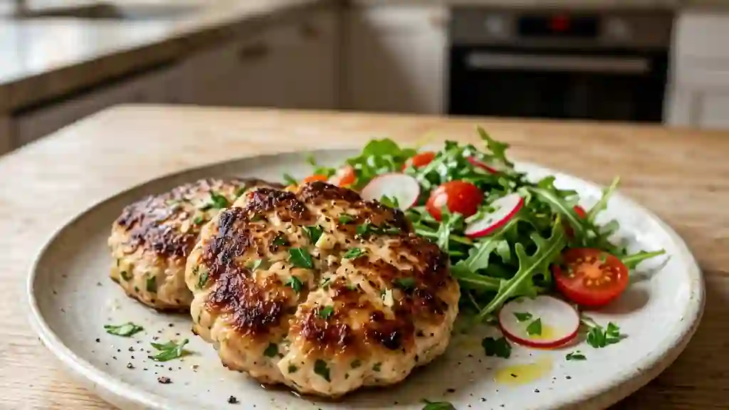 Steaks de volaille grillés ail et persil - Photo de présentation
