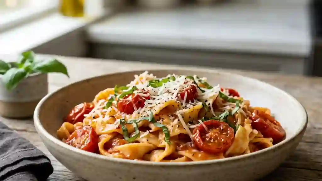 Straccietti fondants à la tomate et basilic - Photo de présentation