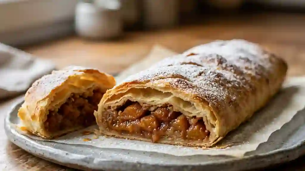 Strudel Croustillant aux Mirabelles et Cannelle - Photo de présentation