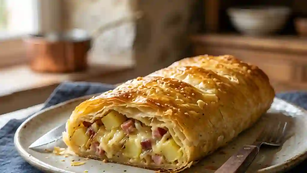 Strudel Croustillant Lardons et Pommes de Terre - Photo de présentation