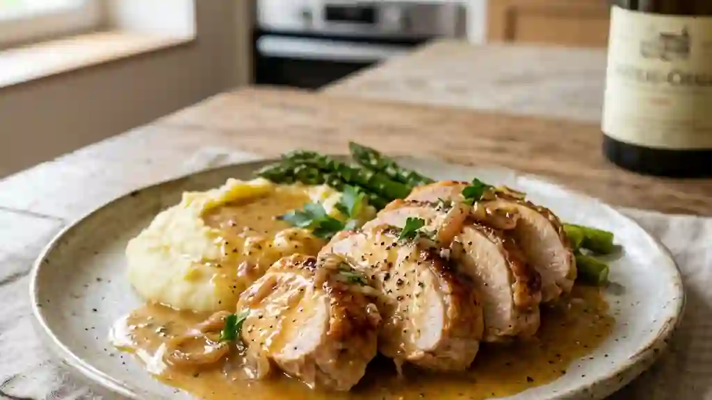 Suprêmes de dinde onctueux au Vin Jaune - Photo de présentation