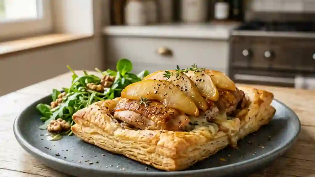 Pintade fondante aux poires et Roquefort - Photo de présentation