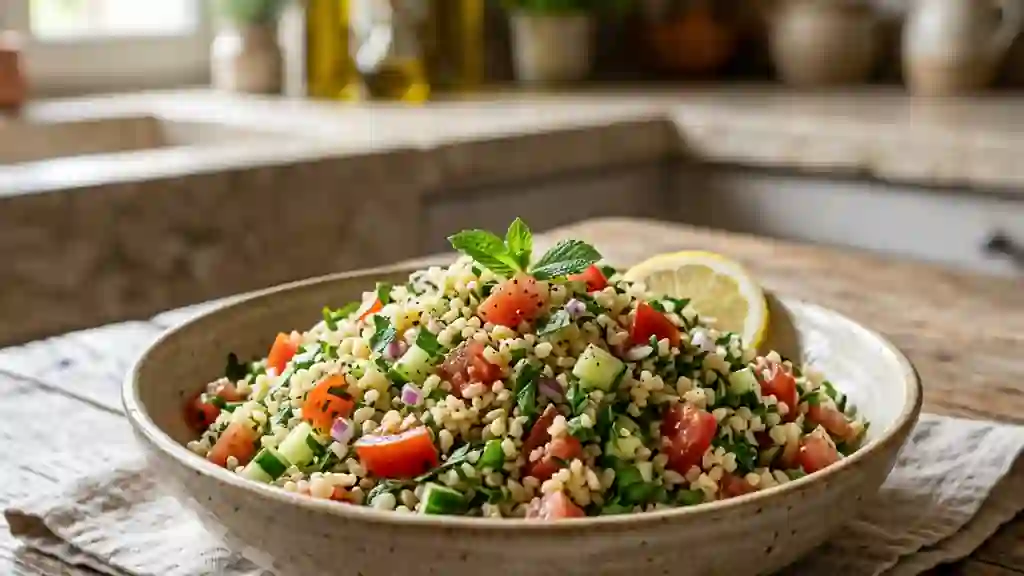 Taboulé au boulgour croquant, menthe et citron - Photo de présentation