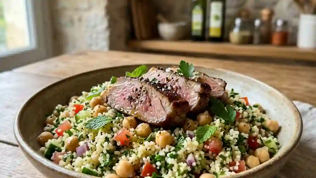 Taboulé Frais à l'Agneau et Pois Chiches - Photo de présentation