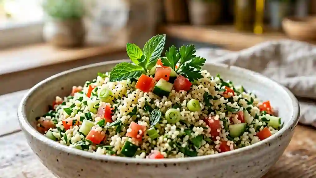 Taboulé mentholé au citron et herbes - Photo de présentation