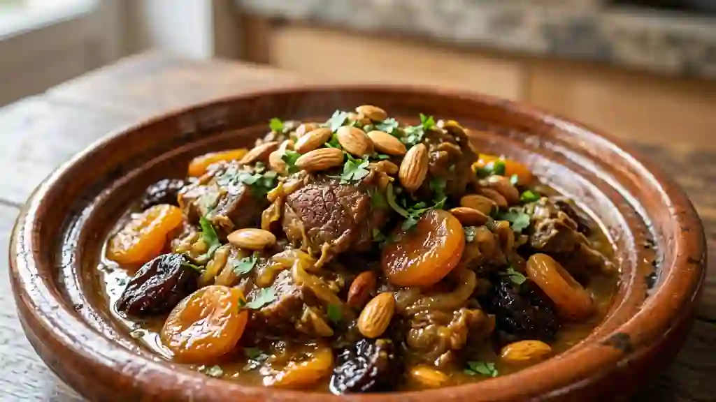 Tajine d'agneau fondant aux abricots et miel - Photo de présentation