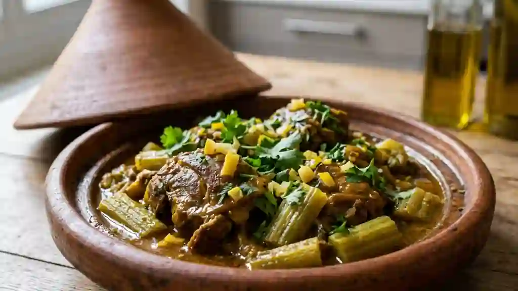 Tajine d'agneau fondant aux cardons - Photo de présentation