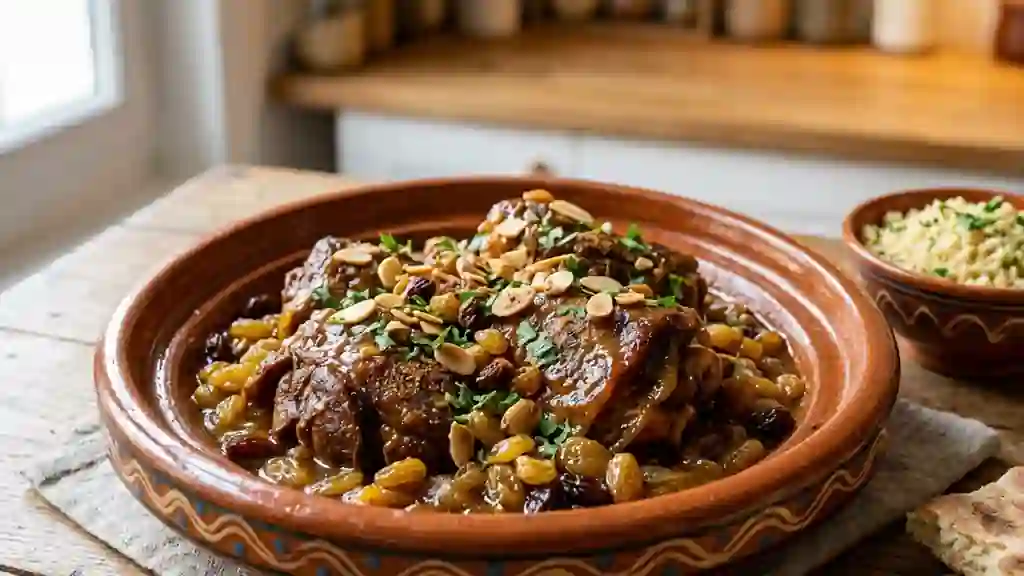 Tajine de mouton fondant au miel et cannelle - Photo de présentation