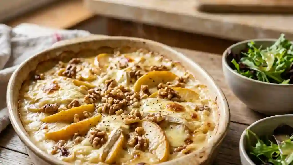 Camembert rôti aux pommes et cidre - Photo de présentation
