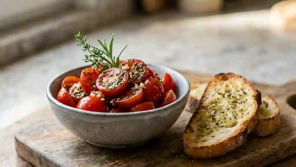 Tomates Cerises Marinées aux Herbes - Photo de présentation