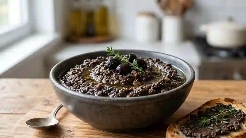 Tapenade noire onctueuse et corsée - Photo de présentation