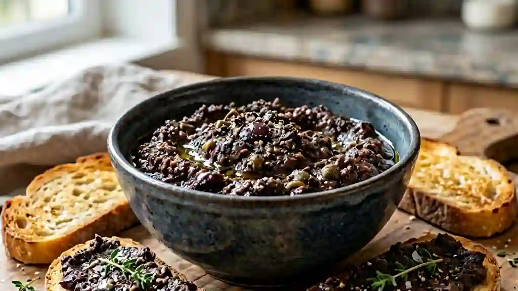 Tapenade Noire Intense et Poivrée - Photo de présentation