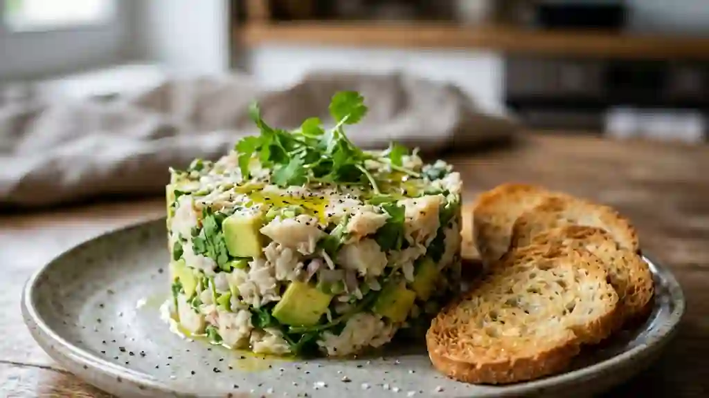 Tartare fondant avocat-crabe au citron vert - Photo de présentation