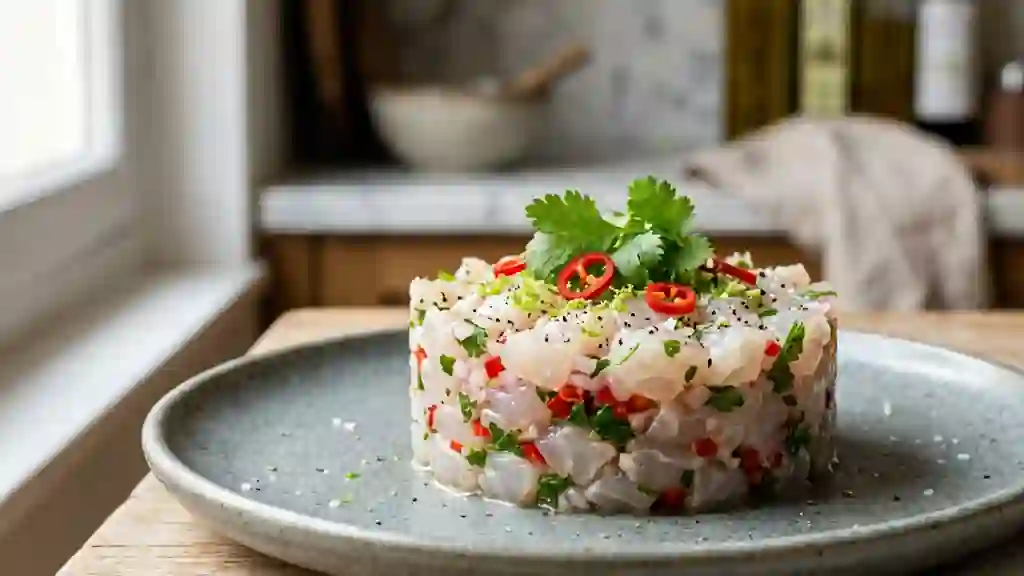 Tartare de Bar au Piment et Citron Vert - Photo de présentation